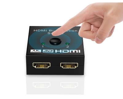 現貨_環保包裝HDMI二進一出切換器HDMI分配器雙向HDMI切換器支持4K