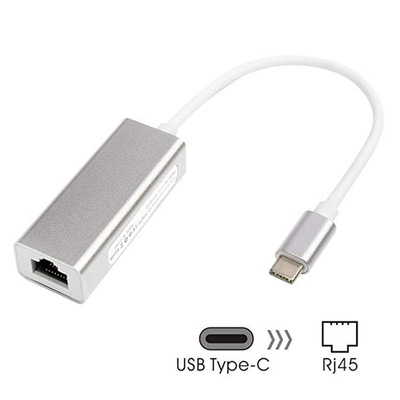 TYPE-C to RJ45 10/100/1000Mps RJ45網卡接頭USB3.1轉網卡